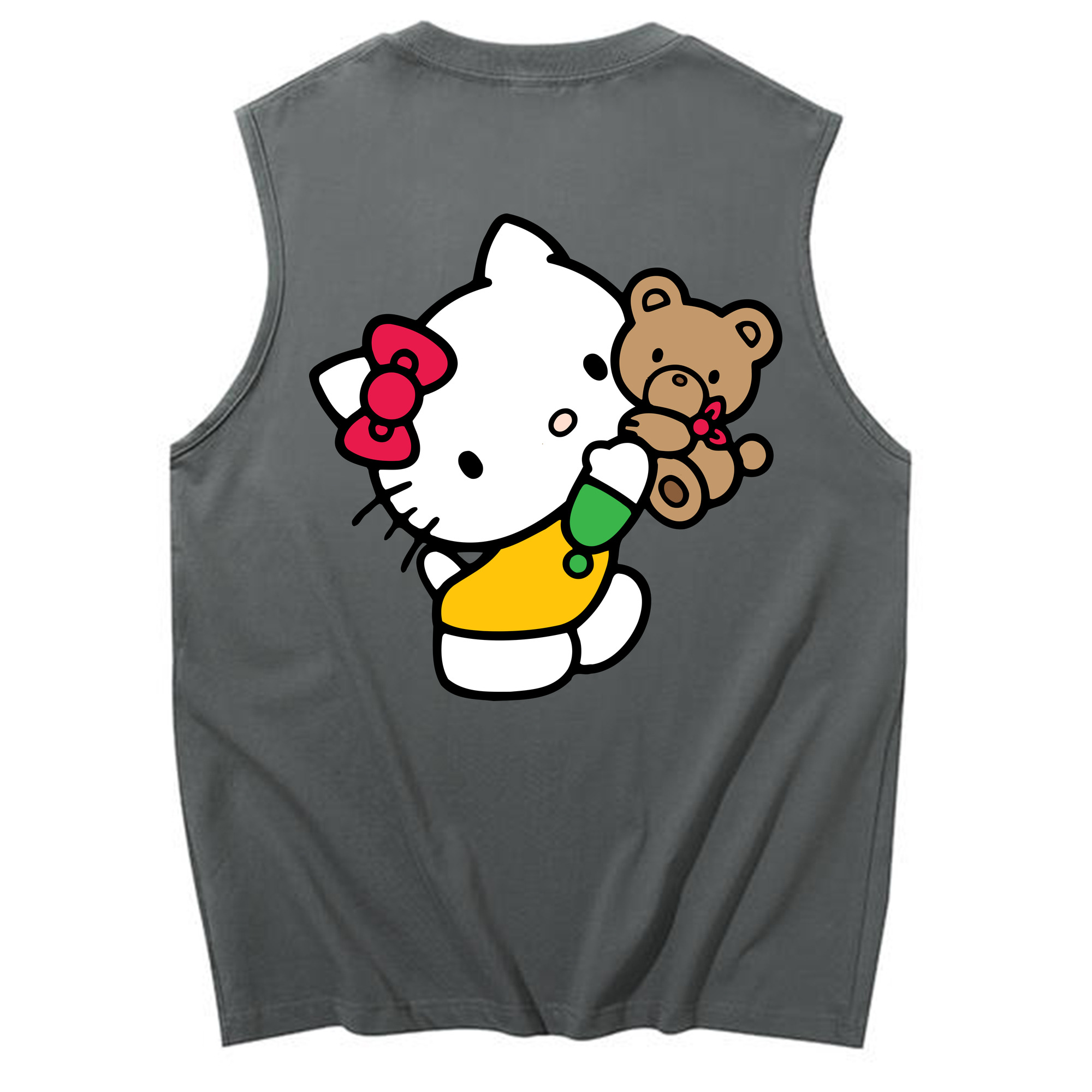 （画像用） Hello Kitty ハローキティ コットン100％タンクトップ（背面プリント）